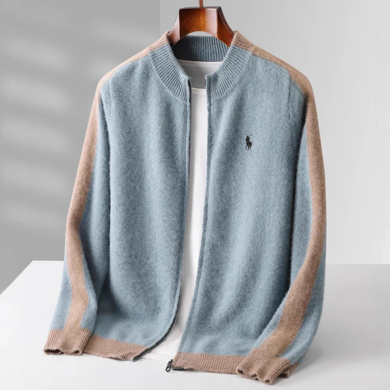 "100% Cashmere" Zip Cardigan - CLEARANCE SALE