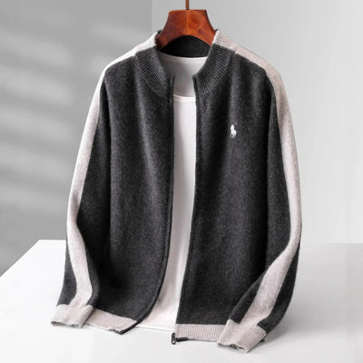 "100% Cashmere" Zip Cardigan - CLEARANCE SALE