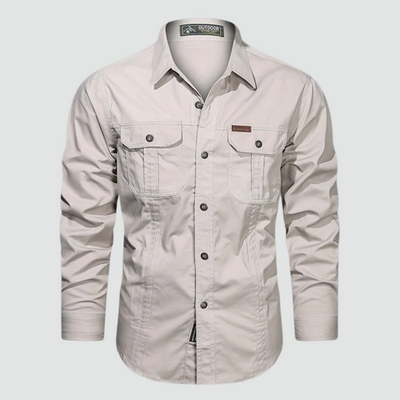 Sidney - Long Sleeve Cargo Overshirt