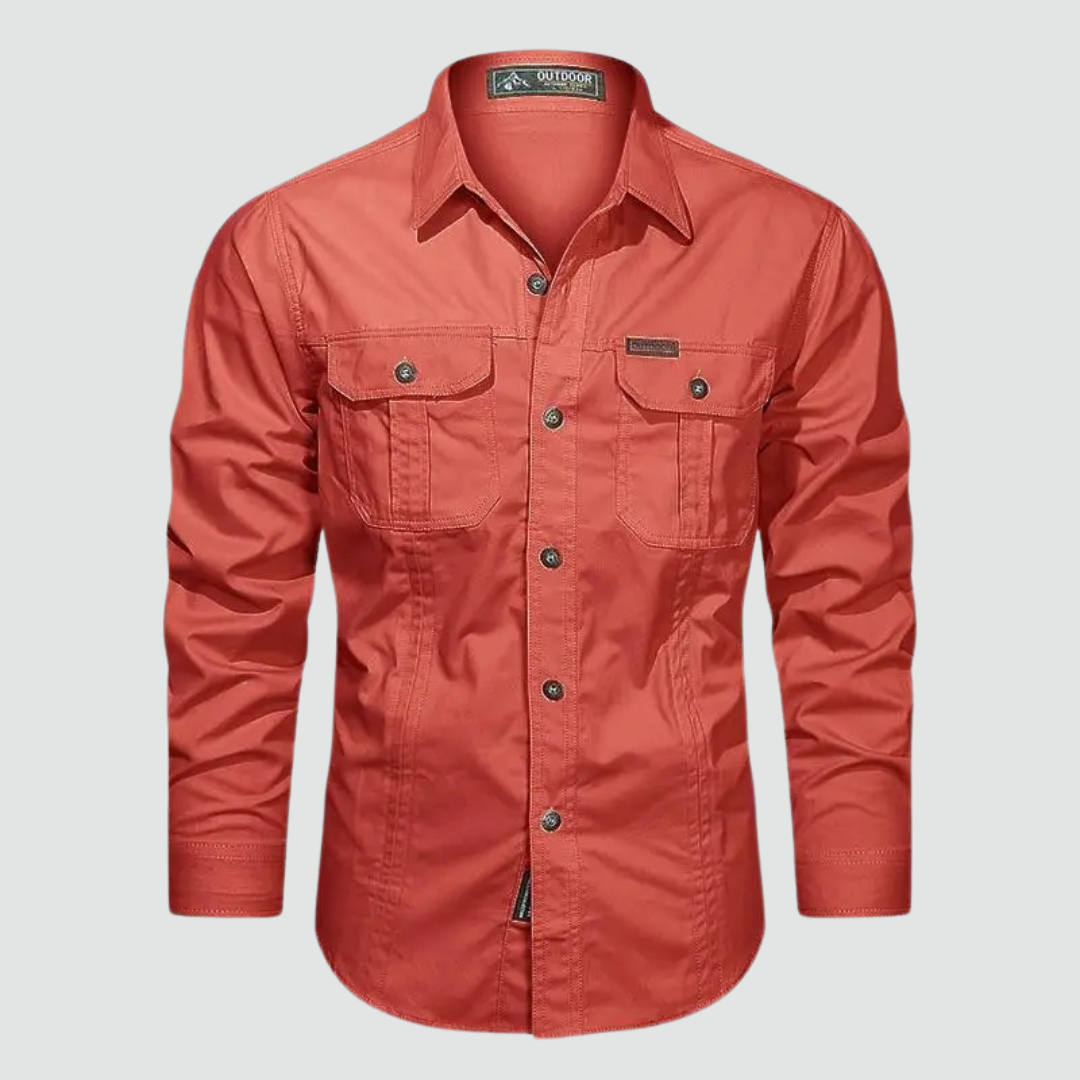 Sidney - Long Sleeve Cargo Overshirt