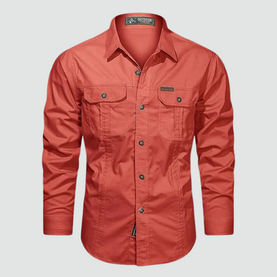 Sidney - Long Sleeve Cargo Overshirt