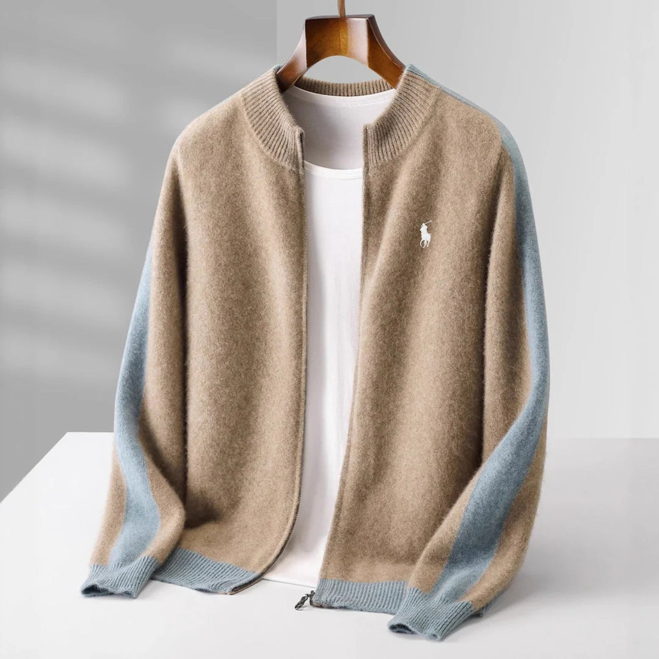 "100% Cashmere" Zip Cardigan - CLEARANCE SALE