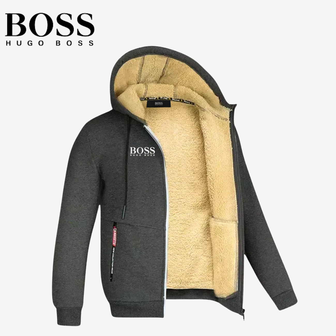 Fleece Lined Zip Hoodie || [CLEARANCE SALE]