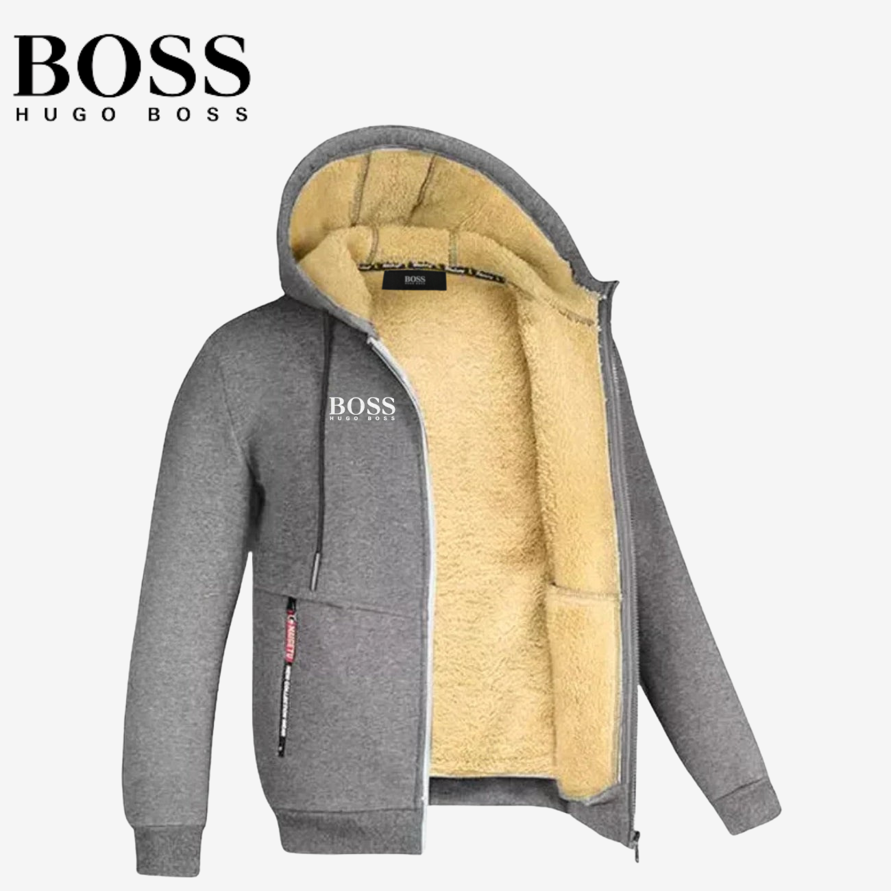 Fleece Lined Zip Hoodie || [CLEARANCE SALE]