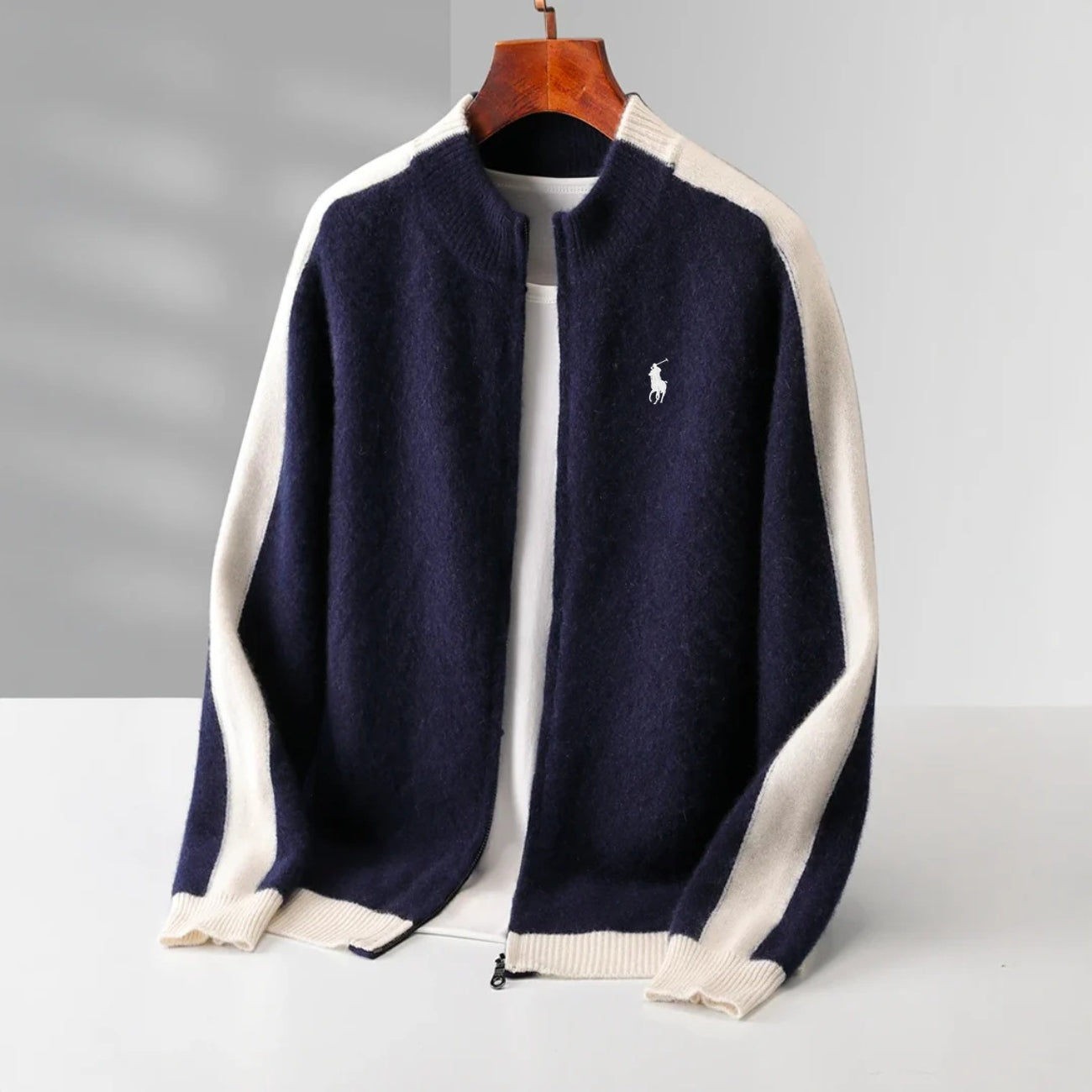 "100% Cashmere" Zip Cardigan - CLEARANCE SALE