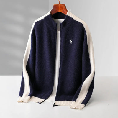 "100% Cashmere" Zip Cardigan - CLEARANCE SALE